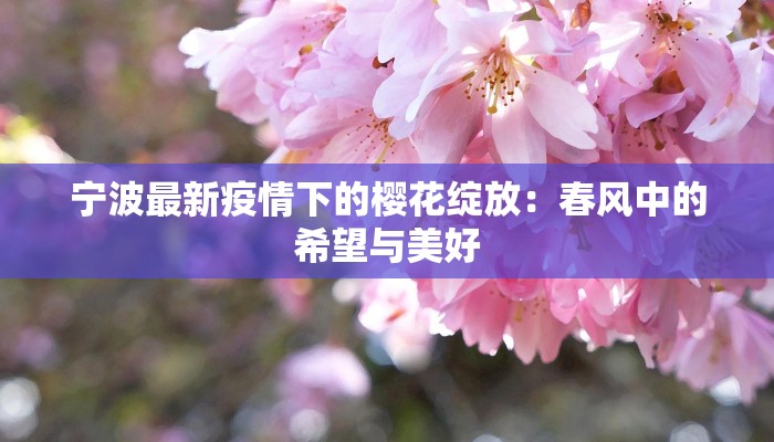 宁波最新疫情下的樱花绽放：春风中的希望与美好